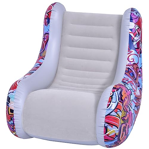 AVENLI aufblasbarer Lounge Sessel 94x76x76 cm Luftsessel im Grafitti Design