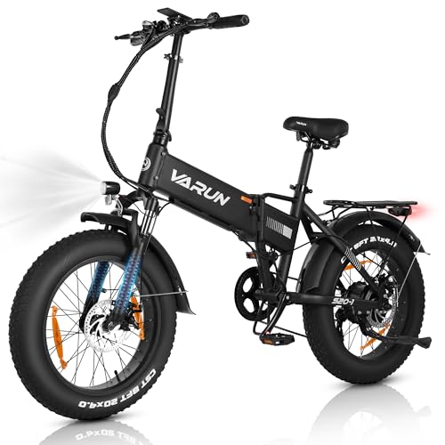 VARUN E-Bike Klapprad 20 Zoll, Elektrofahrrad mit 4.0 Fat Tire, 48V13Ah (624Wh)...