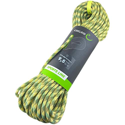 EDELRID Kletterseil On Sight Dry 9,5 mm (dynamisches Einfachseil, imprägniert),...