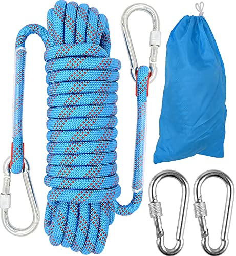 10mm Kletterseil, Outdoor-Sicherheitsseil, Nylon Seil Statisches Kletterseil Rettungsseil...