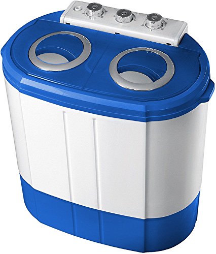 Mini Waschmaschine mit Schleuder Waschautomat bis 3 KG 2 Kammern Schleuderkammer bis 1 Kg...