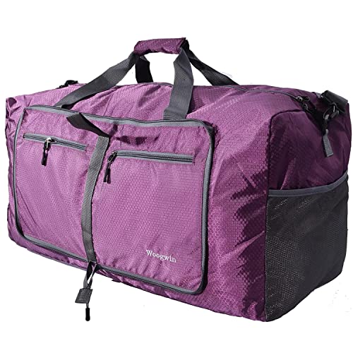 ehsbuy 60L Reisetasche Groß Faltbare Sporttasche Herren Damen mit Schuhfach Taschen...