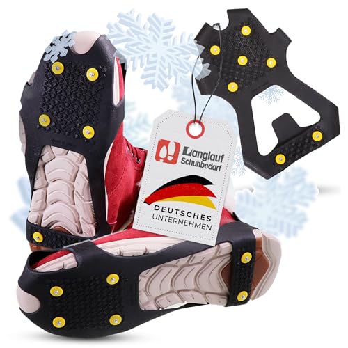 Anti Rutsch Schuhspikes Eco - Langlauf Schuhbedarf Ice Grips Schuhkrallen - rutschfeste...