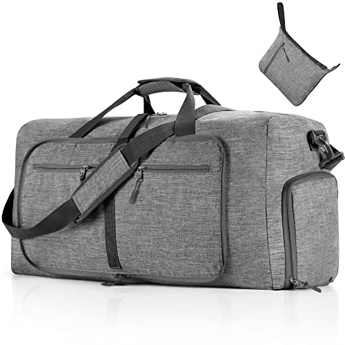 Vomgomfom 65L Reisetasche mit Schuhfach, Große Falttasche für Camping, Reisen, Fitness,...