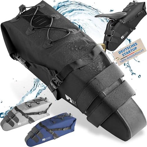 SEVENRIVERS® - Bikepacking Satteltasche [Neuheit 2024] 100% Wasserdicht | Fahrradtasche...