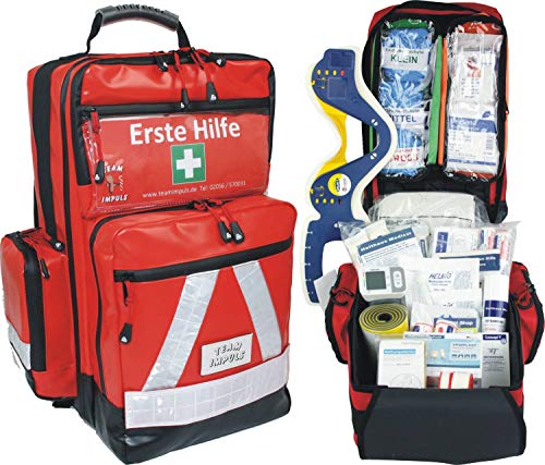 Erste Hilfe Notfallrucksack für Sportvereine, Freizeit & Event - Planenmaterial mit...