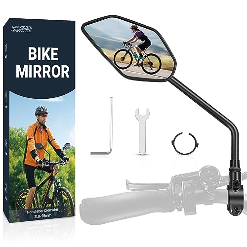 Coicer Fahrradspiegel Für E-Bike Links Hd 360° Drehbar & Klappbar Lenker Rückspiegel...