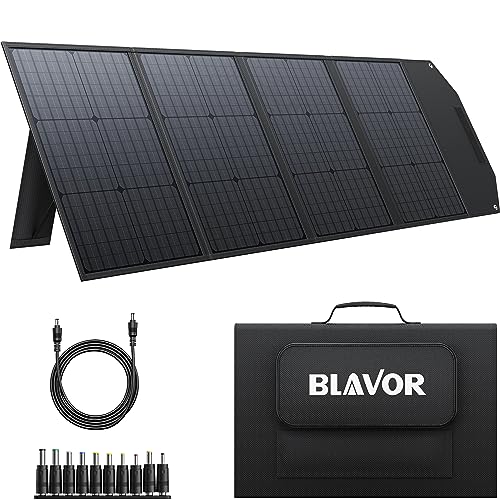 BLAVOR Solarpanel Faltbar 120W, Monokristallines Solarpanels