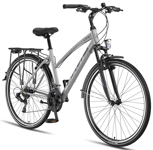 Licorne Bike PREMIUM Trekking Bike in 28 Zoll - Fahrrad für Jungen, Mädchen, Damen und...