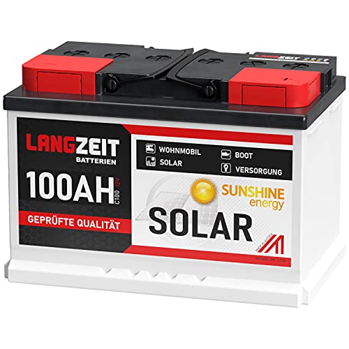 LANGZEIT Solarbatterie 100Ah 12V