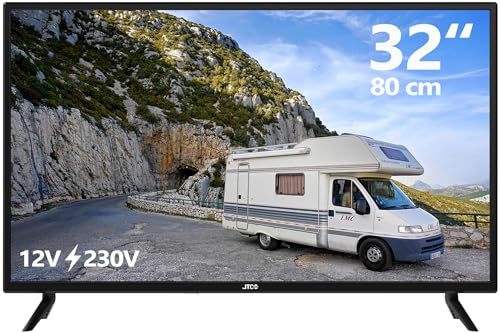 JTC Camping und Home 32' HD TV JTCT32H39321 mit **12-Volt/230-Volt-Anschluss** und Triple...