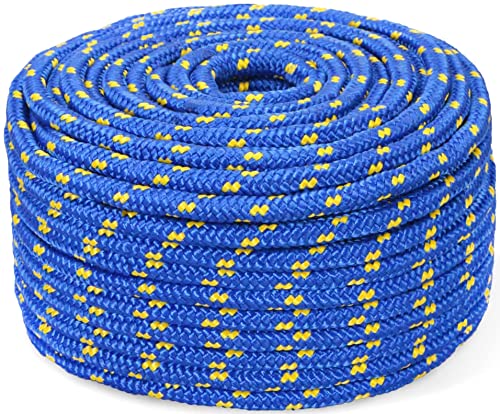 Abio Polypropylen Seil 6mm 10m blau Polypropylenseil Outdoor Tauwerk PP Flechtleine...