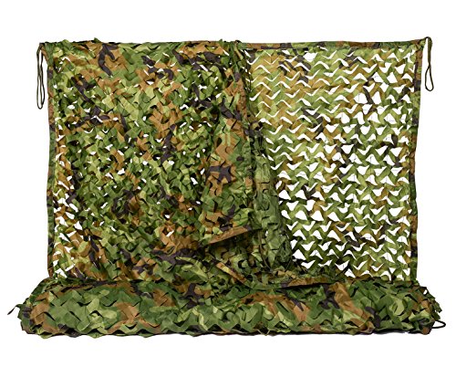 NINAT Tarnnetz Camouflage Netz 2Mx3M Woodland Jagd Tarn Waldlandschaft Outdoor Bundeswehr...