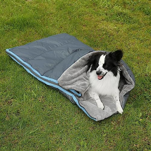 your GEAR Lodi - 3-in-1 Hundeschlafsack Hundedecke Hundehandtuch 100x60 / 120x100 cm weich...